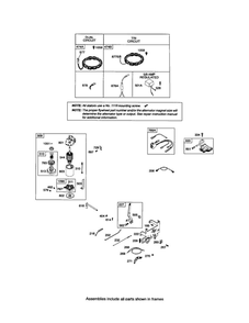 Starter Motor/Alternator Diagram and Parts List for 331800-0036-E1  Briggs and Stratton Engine